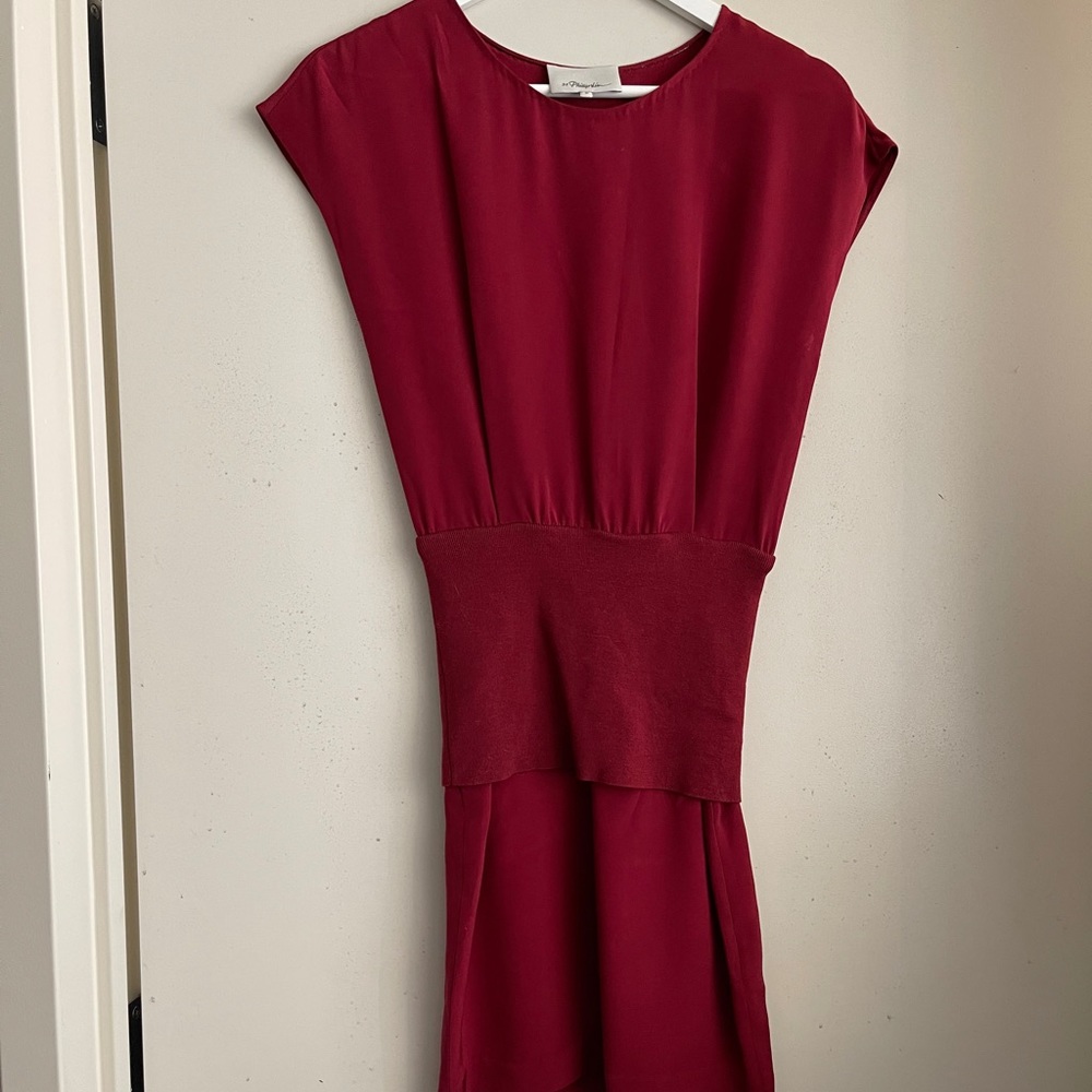 3.1 Phillip Lim Red Sleeveless Mini Dress